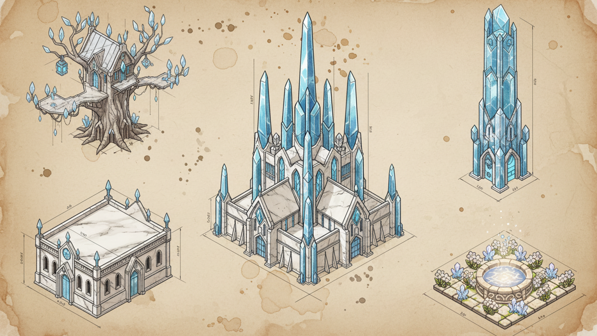 High Elves buildings