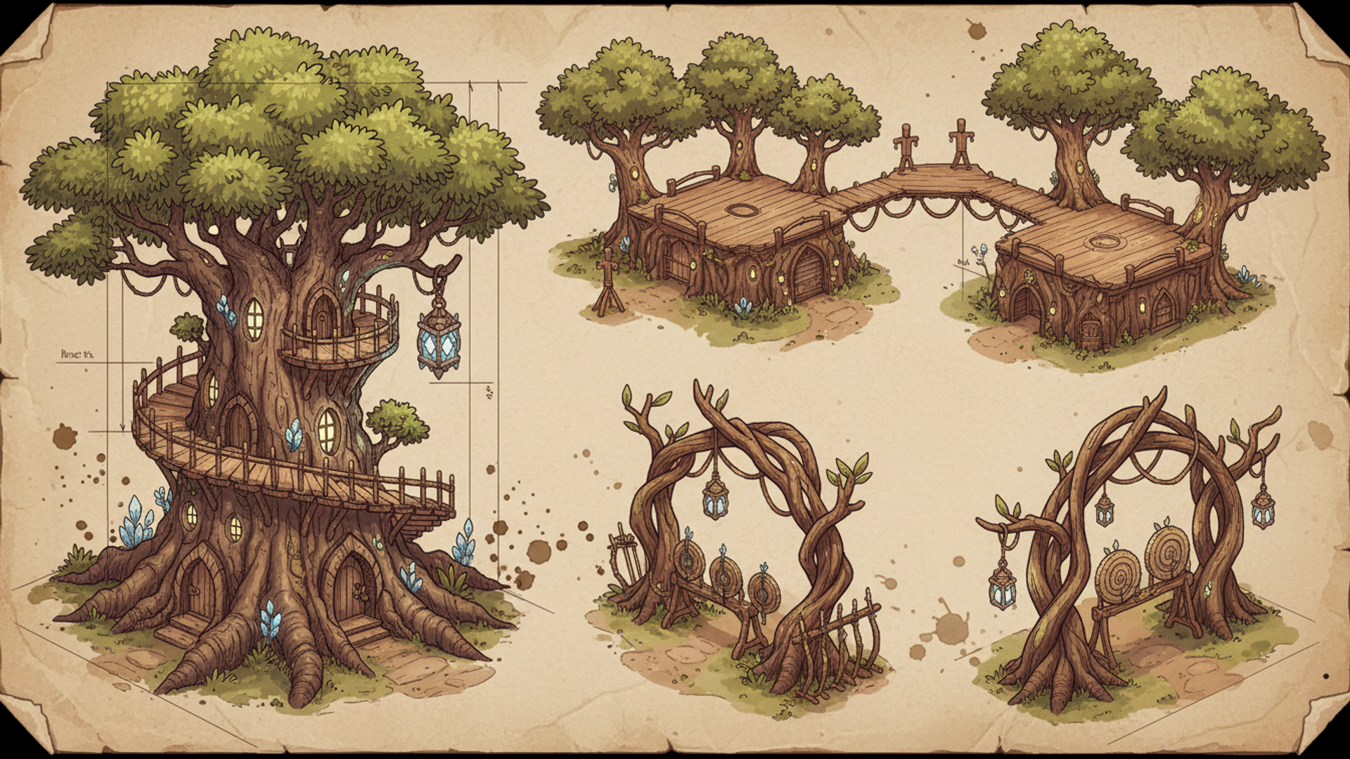 Wood Elves buildings